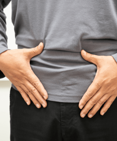 pressão abdominal e digestão